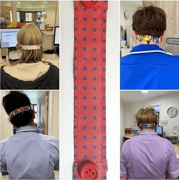 NHS Macclesfield Face Mask Button Bands