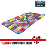 50 Patchwork Squares - Luxurious 100% Pure Silk - British Made