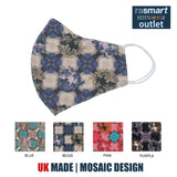 Face Masks - Mosaic Designs - 100% Pure Cotton - British Made