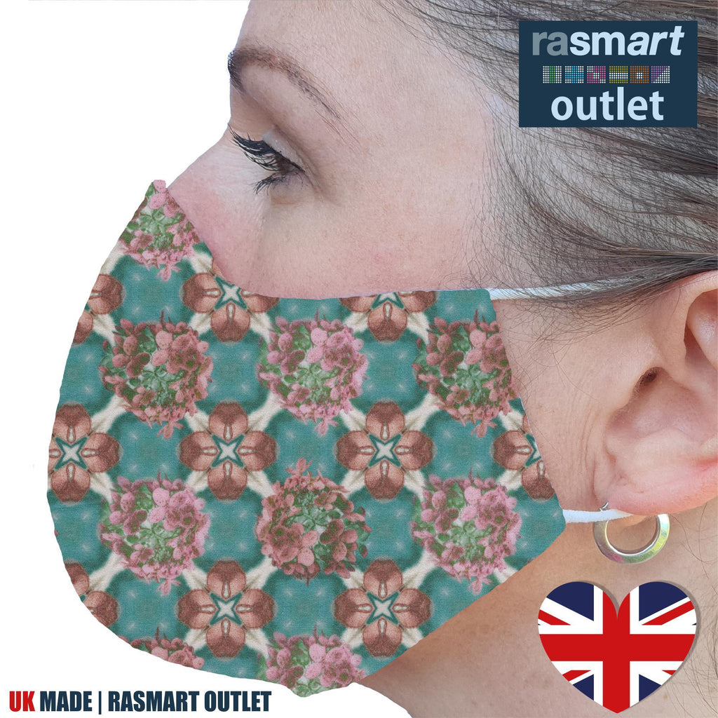 Face Masks - Mosaic Designs - 100% Pure Cotton - British Made