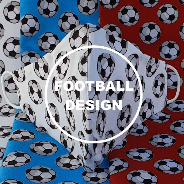 Football Design Cotton Face Masks