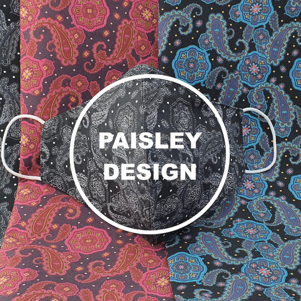 Paisley Design Cotton Face Masks