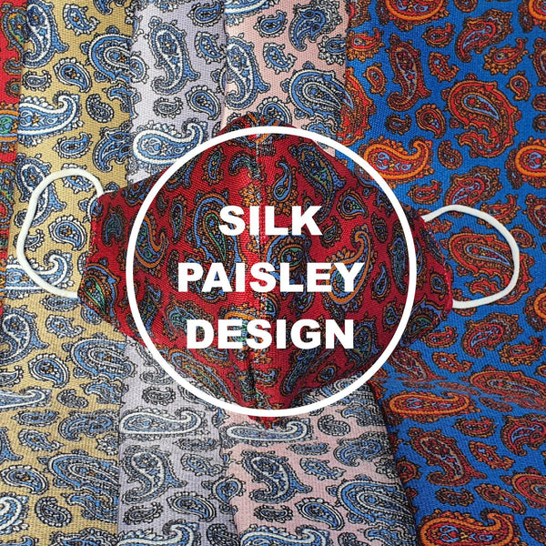 Paisley Design Silk Face Masks