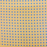 Canary Yellow and Blue Classic Spot Print Silk Pocket Square