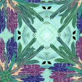 Feather Design Fabric - Repeat Multi Colour