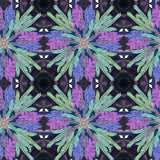 Feather Design Fabric - Repeat Purple