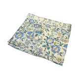 Cream Floral Ladies 100% Silk Scarf