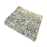 Cream Floral Ladies Scarf Wool Silk