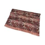 Pink Paisley Ladies 100% Silk Scarf