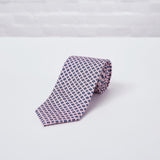 Pink Floral Printed Silk Tie - British Made