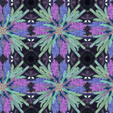 Feather Design Fabric - Repeat Purple