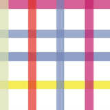 Gingham Design Fabric - Multi Colour