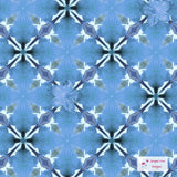 Floral Design - JE Blue Flower Mosaic by Jacqui Lou Designs