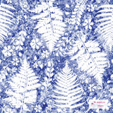 Floral Design - JE Frost Ferns Blue by Jacqui Lou Designs