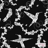 Animal Design - JE Hummingbirds Patchwork Trellis by Jacqui Lou Designs