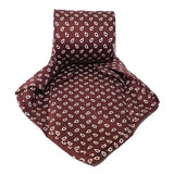 Burgundy Teardrop Seven Fold Silk Tie - British Made