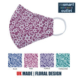 Face Masks - Floral Designs - 100% Pure Cotton - British Made
