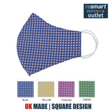 Face Masks - Square Designs - 100% Pure Cotton - British Made