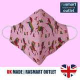 Face Masks - Unicorn Design - 100% Pure Cotton