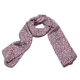 Floral Silk Scarve Pink Design - 100% Pure Silk Scarf