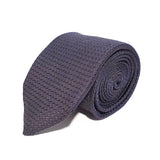 Navy Plain Weave Formal Silk Tie Hand Finished