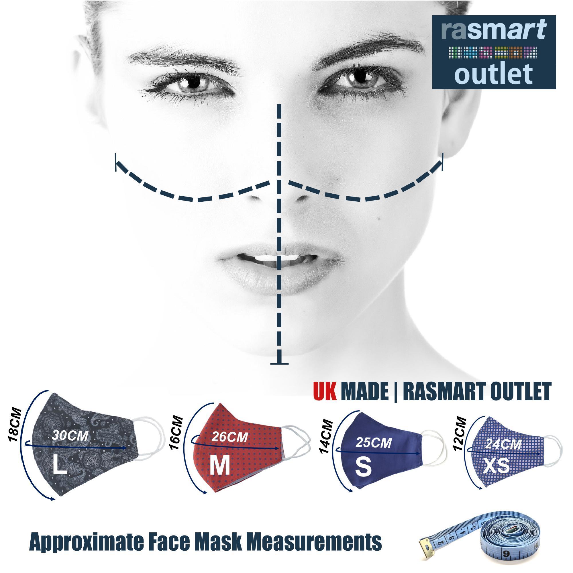 Official Manchester Bee Face Mask Design - 100% Pure Cotton - British Made