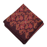 Paisley Silk Scarve Pink Design - 100% Pure Silk Scarf - British Made