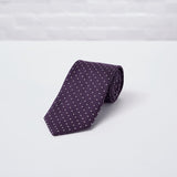 Purple Spot Woven Silk Tie