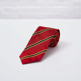 Regency Striped Woven Silk Tie Hand Finished - British Made