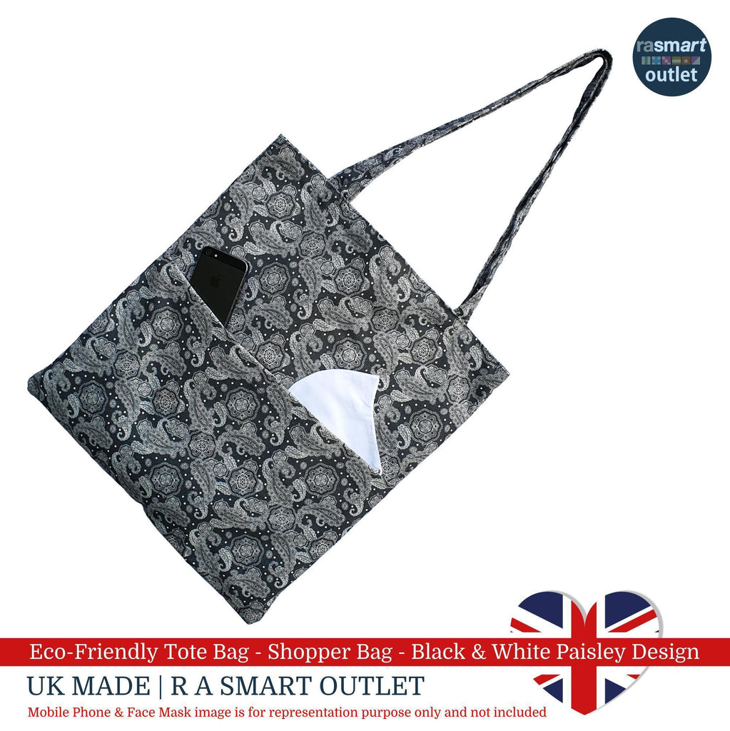 Black and white shopping bag hotsell